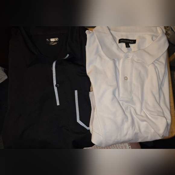 Lot of 2 Men's Polo Shirts Oakley & Banana Republic XL - Picture 1 of 7